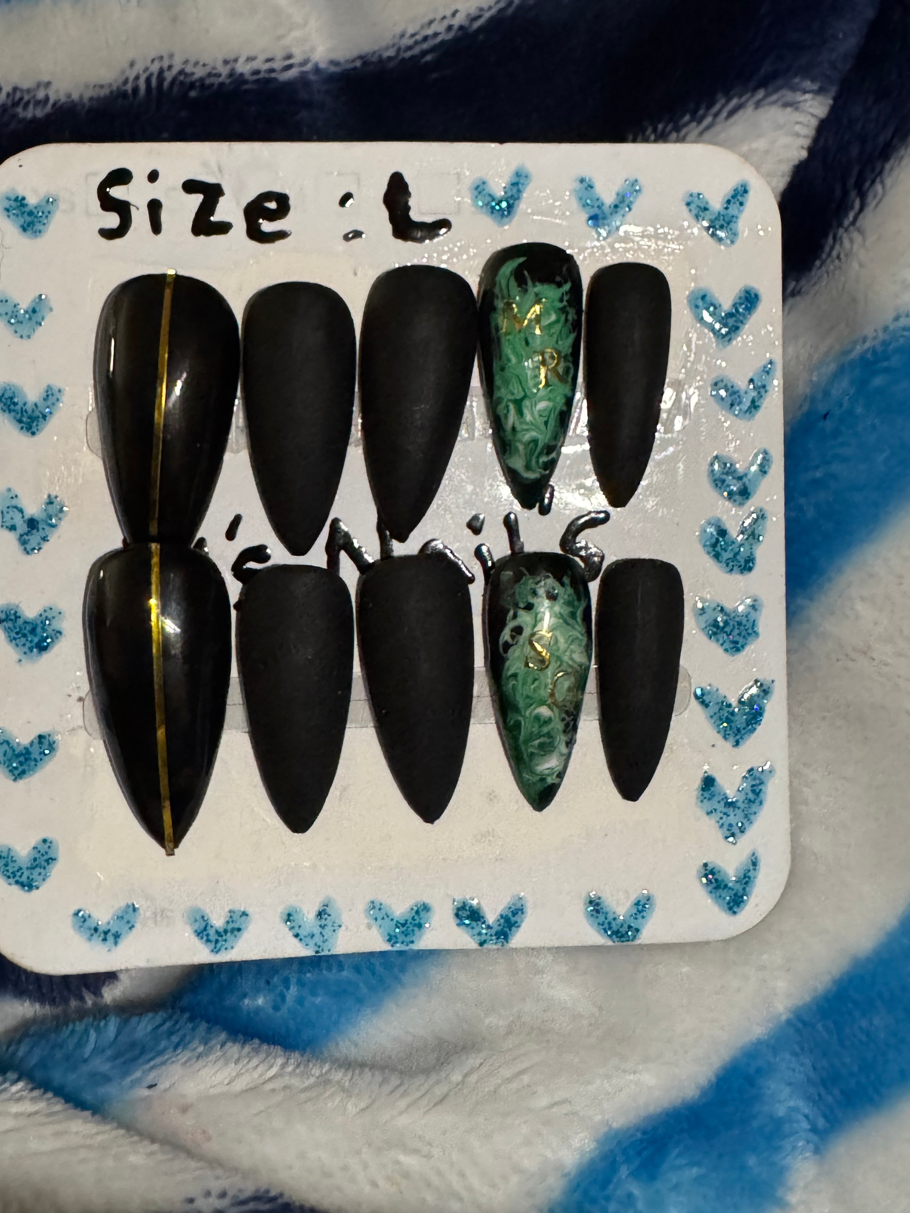 customizable marble nails